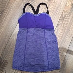 Lululemon Padded Striped Tank Size 4
